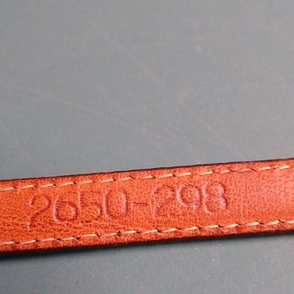 Stylish Leather Belt Trio Red White Brown - Picture 12 of 12